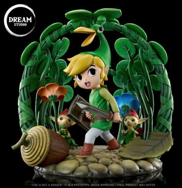 Zelda Minish Cap Link Statue Dream Studio-IN STOCK, Ophalen of Verzenden, Nieuw, Fantasy