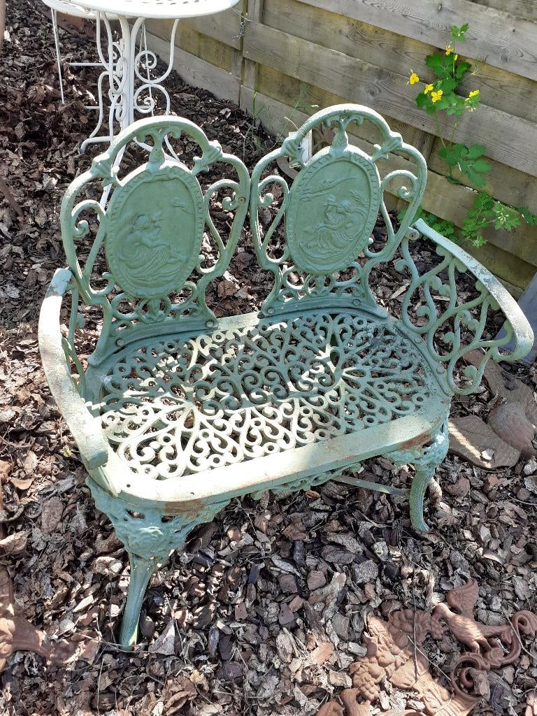 SUPERBE BANC DE JARDIN EN FONTE, Enlèvement, Comme neuf, Autres matériaux