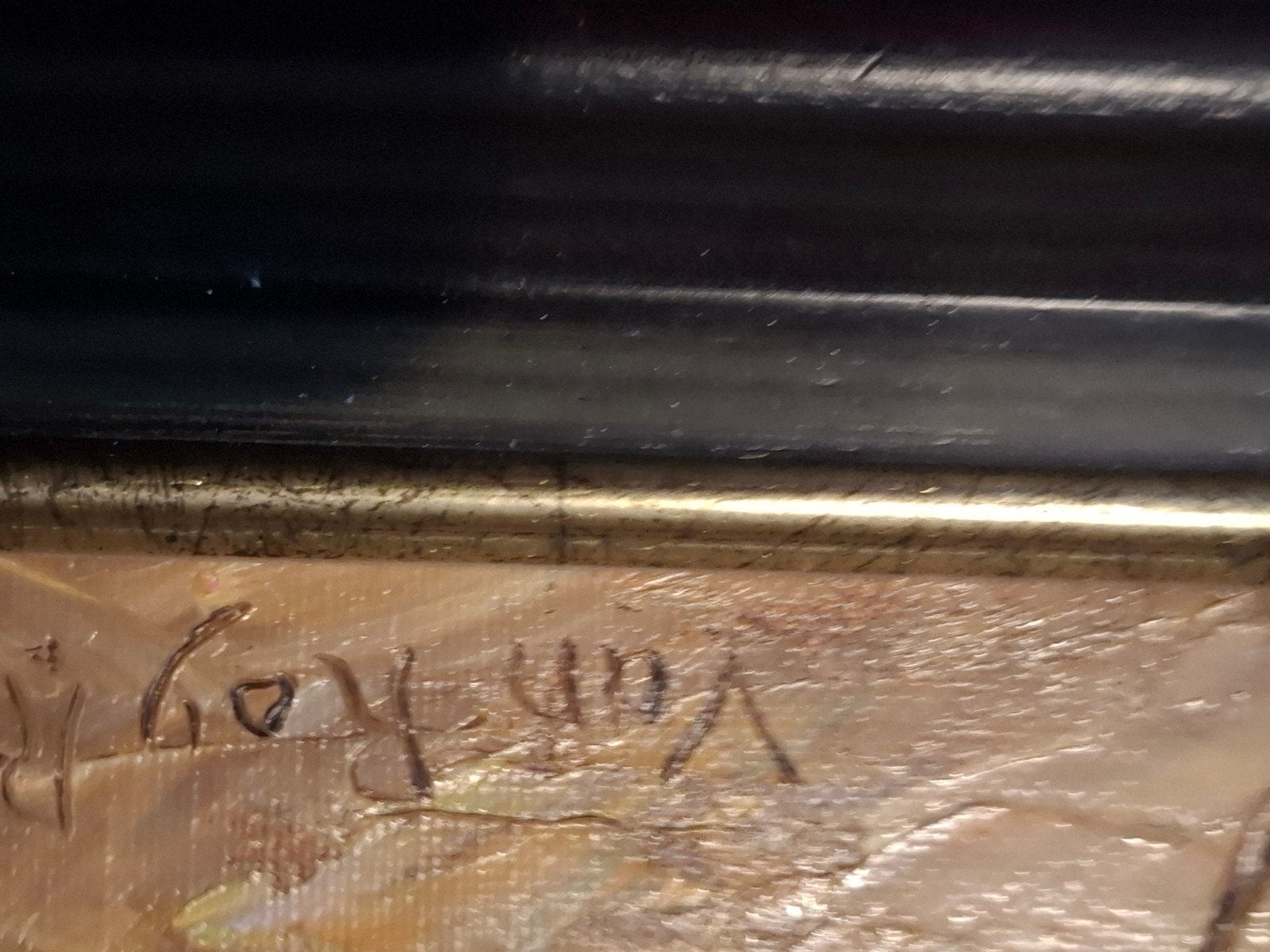 Gesigneerd schillderijlij, Antiek en Kunst, Ophalen, Gesigneerd, Landschap