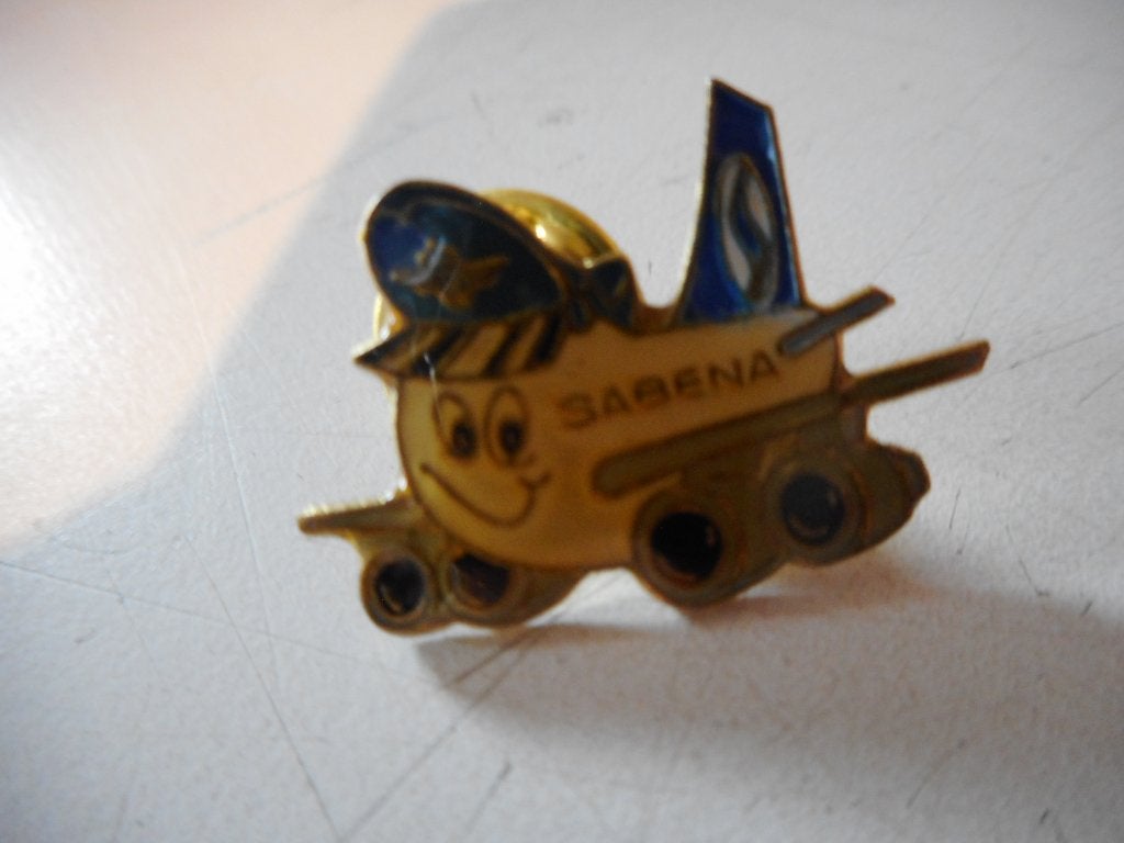 Pins + autocollant Captain Blue Sky SABENA, Enlèvement ou Envoi, Utilisé