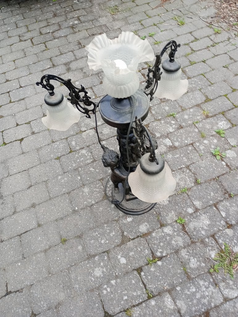 huis en inrichting, Maison & Meubles, Lampes | Lampes de table, Comme neuf, Enlèvement, Verre, Retro
