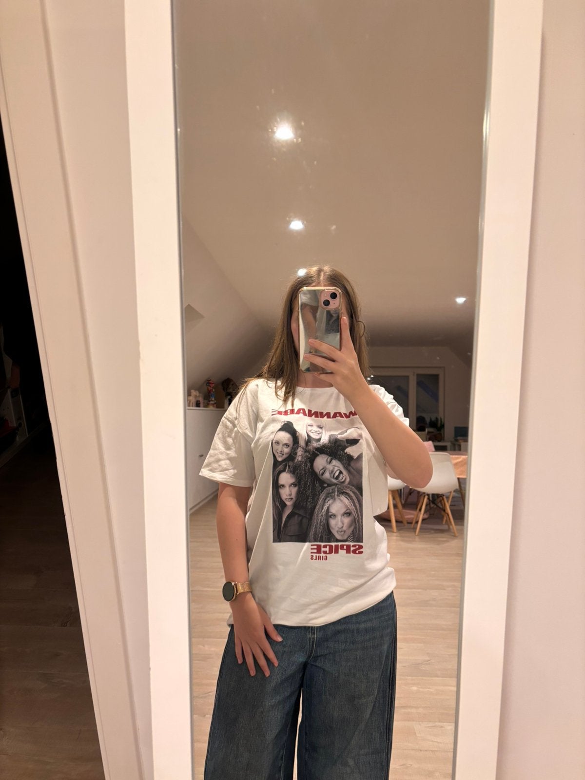 T-shirt van de spice girls maat xs, Ophalen, Meerkleurig, Zo goed als nieuw, Korte mouw