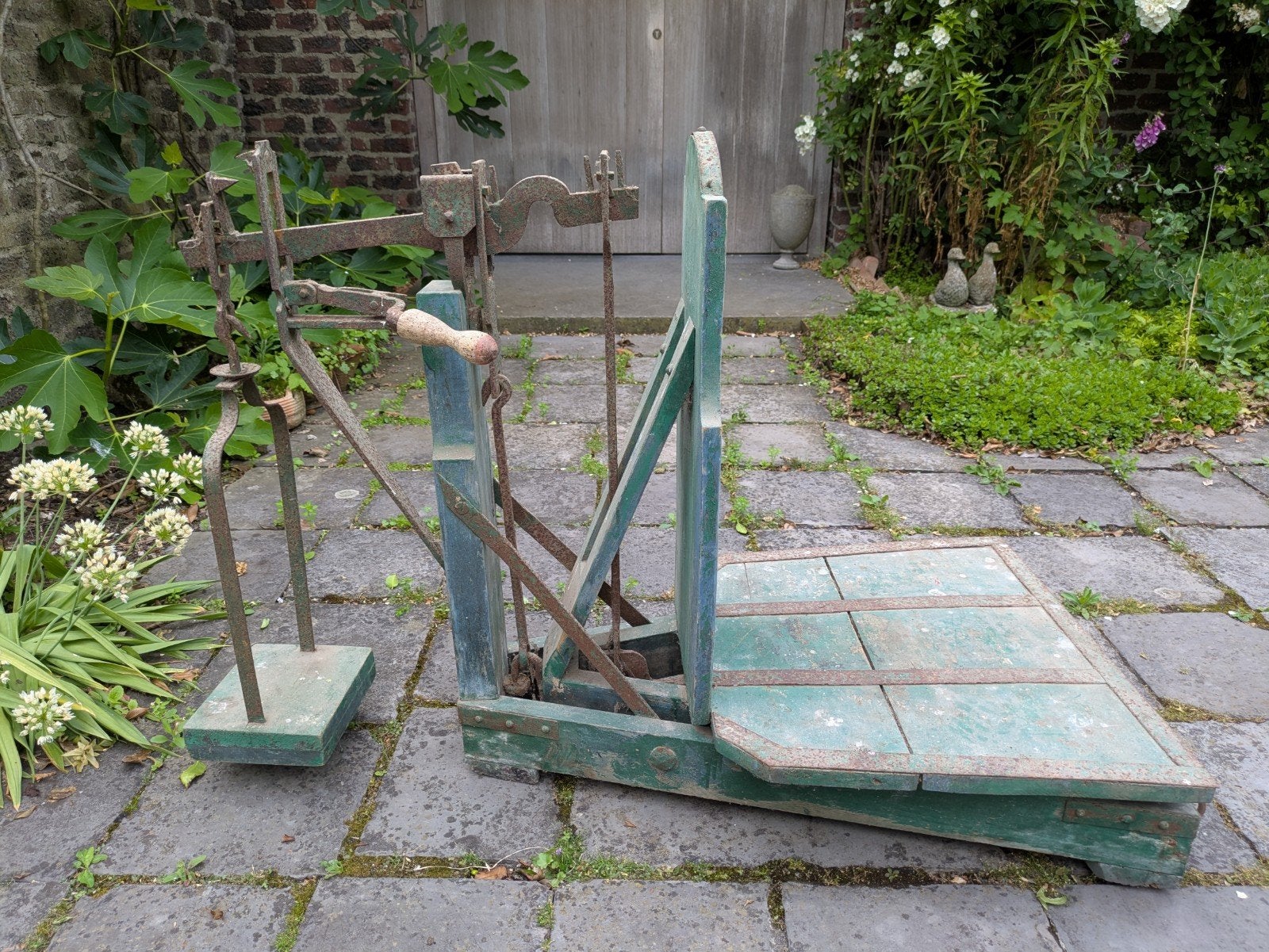 Bascule, klein model, Ophalen