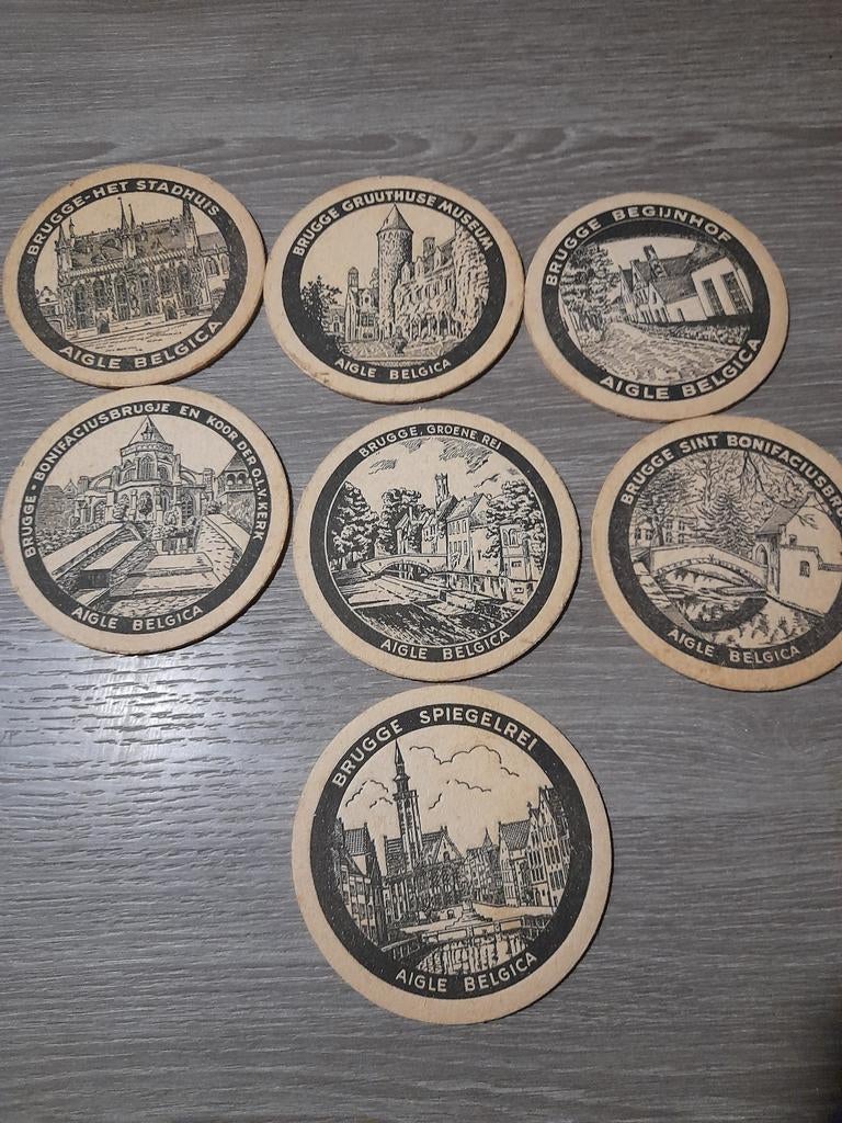 7 bierviltjes  bieren bab brugge, Ophalen of Verzenden