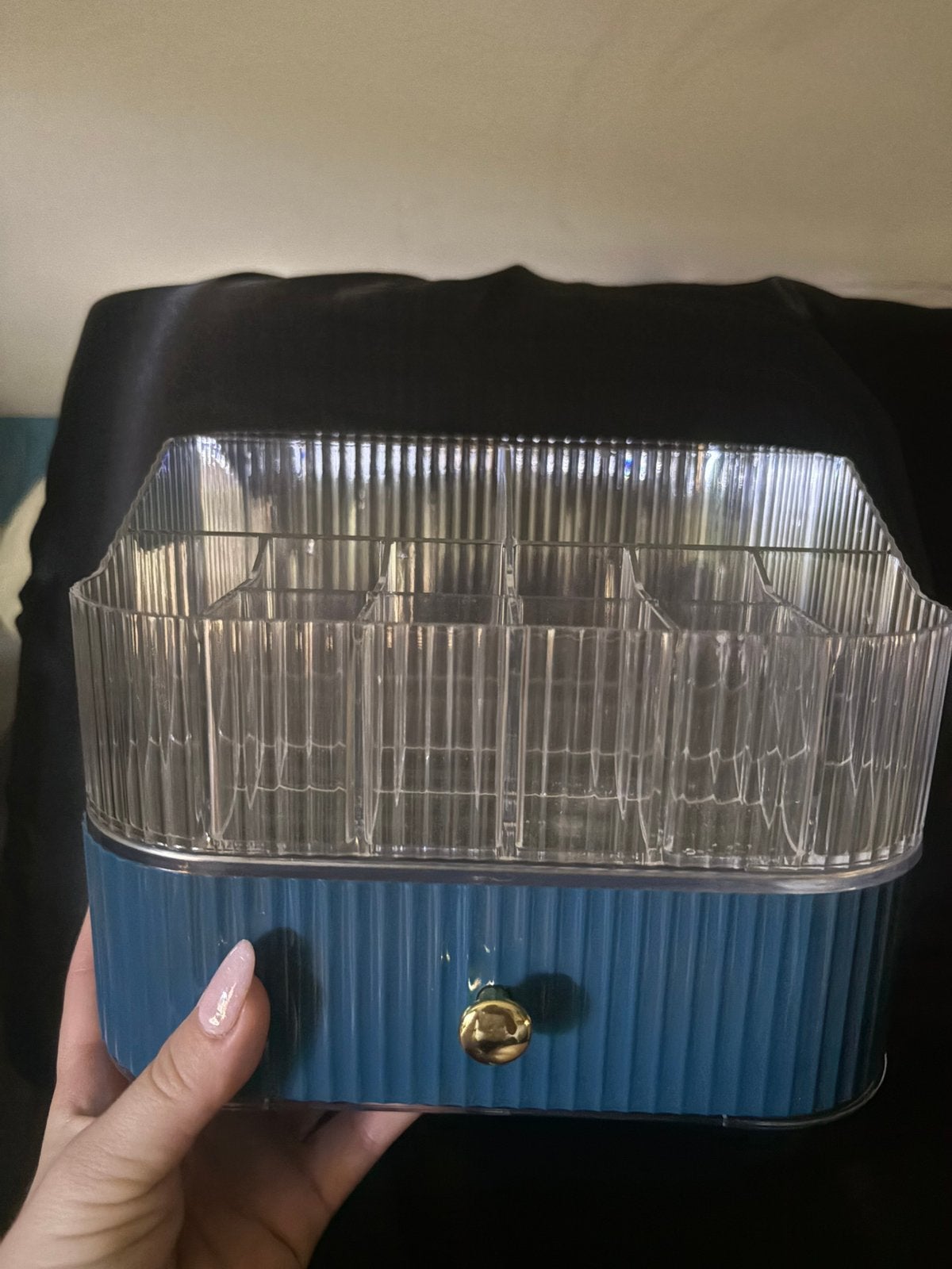 Make up organizer, Enlèvement, Comme neuf, Bleu, Maquillage