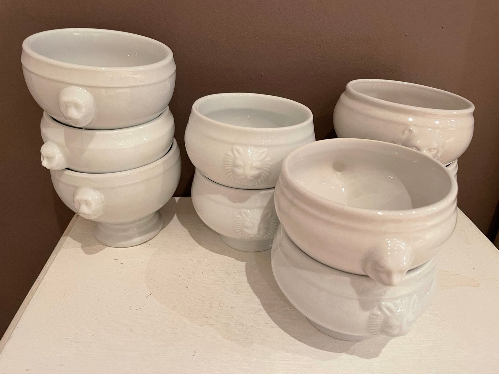 Lots de tasses tête de lion, Enlèvement ou Envoi, Comme neuf