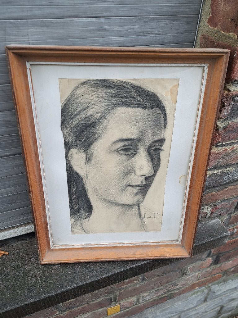 Dessin femme signe michel stievenart, Enlèvement, Dessin