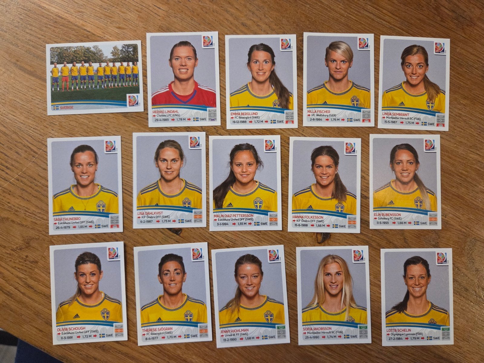 Panini WK 2015 Women Zweden, Ophalen of Verzenden
