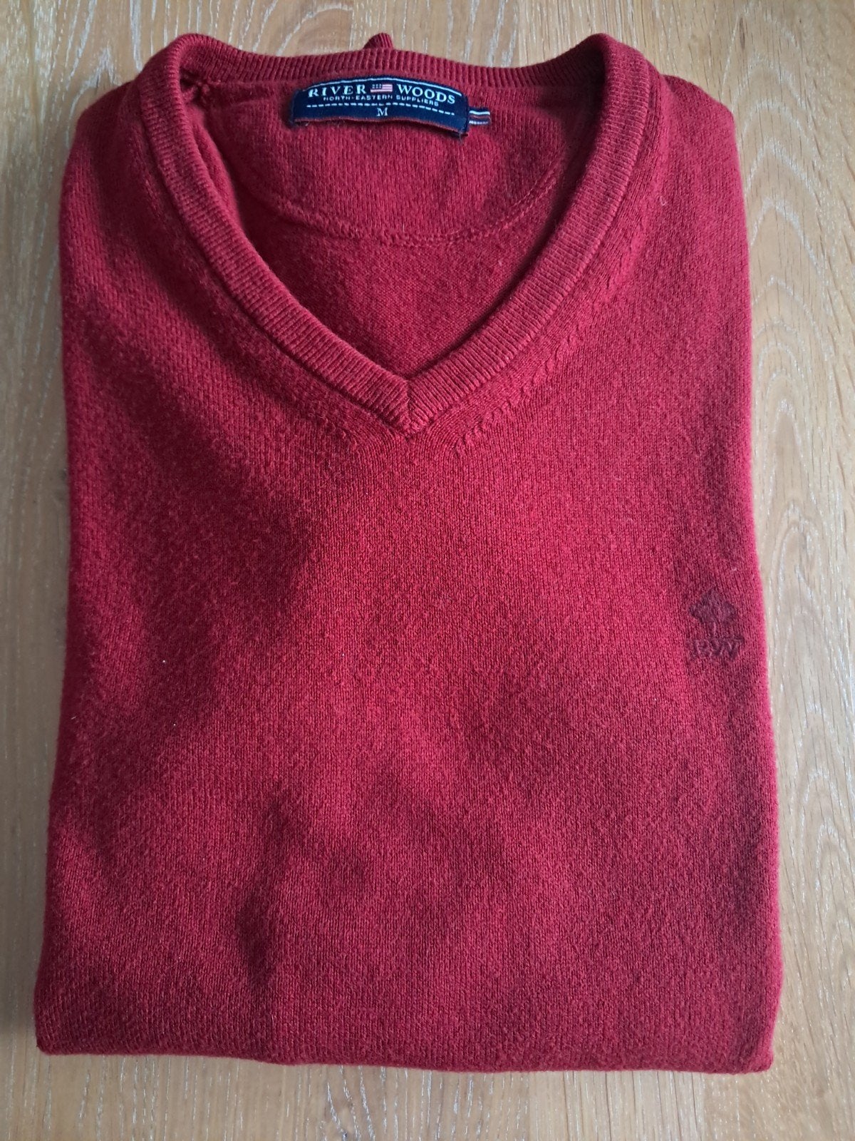 wijnrode V-halstrui, maat medium, Maat 48/50 (M), Ophalen of Verzenden, River Woods, Gedragen