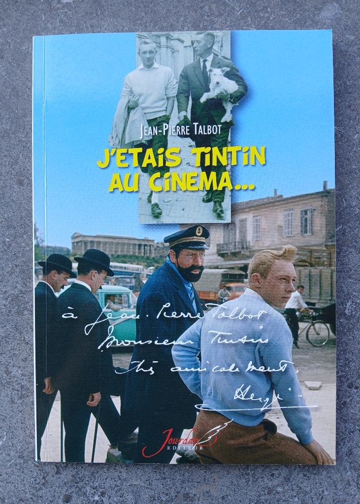 Livre "J'étais Tintin au cinéma" dédicacé par Talbot, Livres, BD, Enlèvement, Neuf, Hergé.