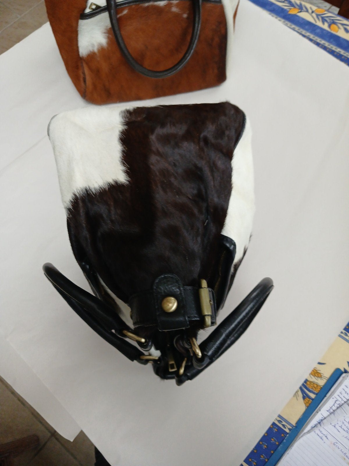 sacoche GIULIANO, made in Italy, cuir + PEAU, Enlèvement, Neuf, Noir, Sac à main