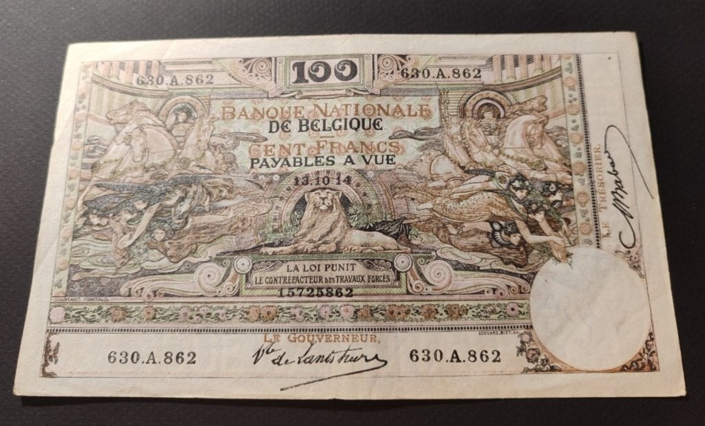 100 frank type 1898 Montald, Verzenden