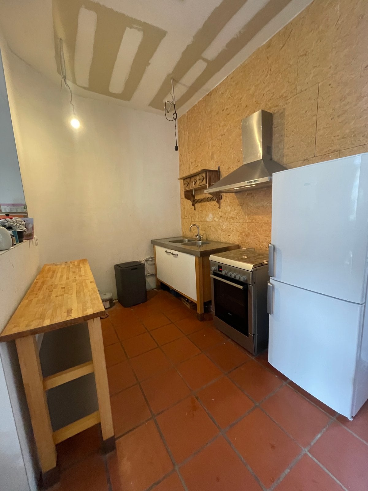 Lot ensemble meuble cuisine évier, étagère, frigo, gaziniere, Maison & Meubles, Enlèvement, Utilisé, Autres types