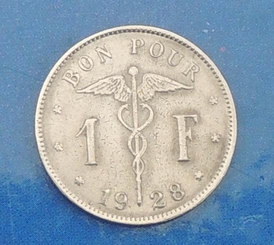 1928 Bon pour 1 franc, Enlèvement ou Envoi, Métal, Monnaie en vrac