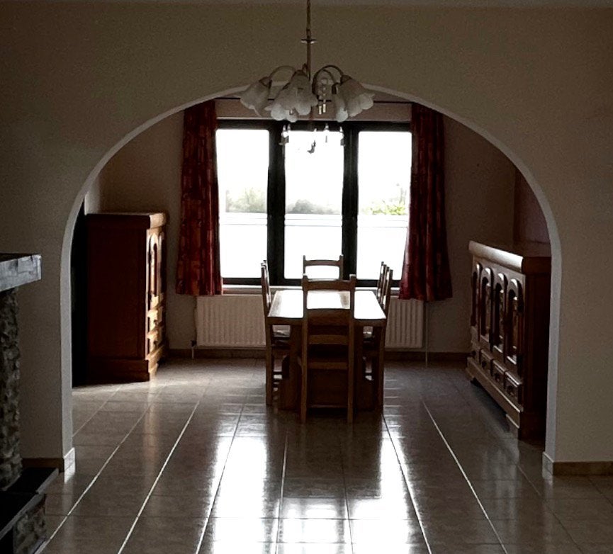 Salle a manger complete, Enlèvement, Utilisé, Bois, 6 à 8 chaises