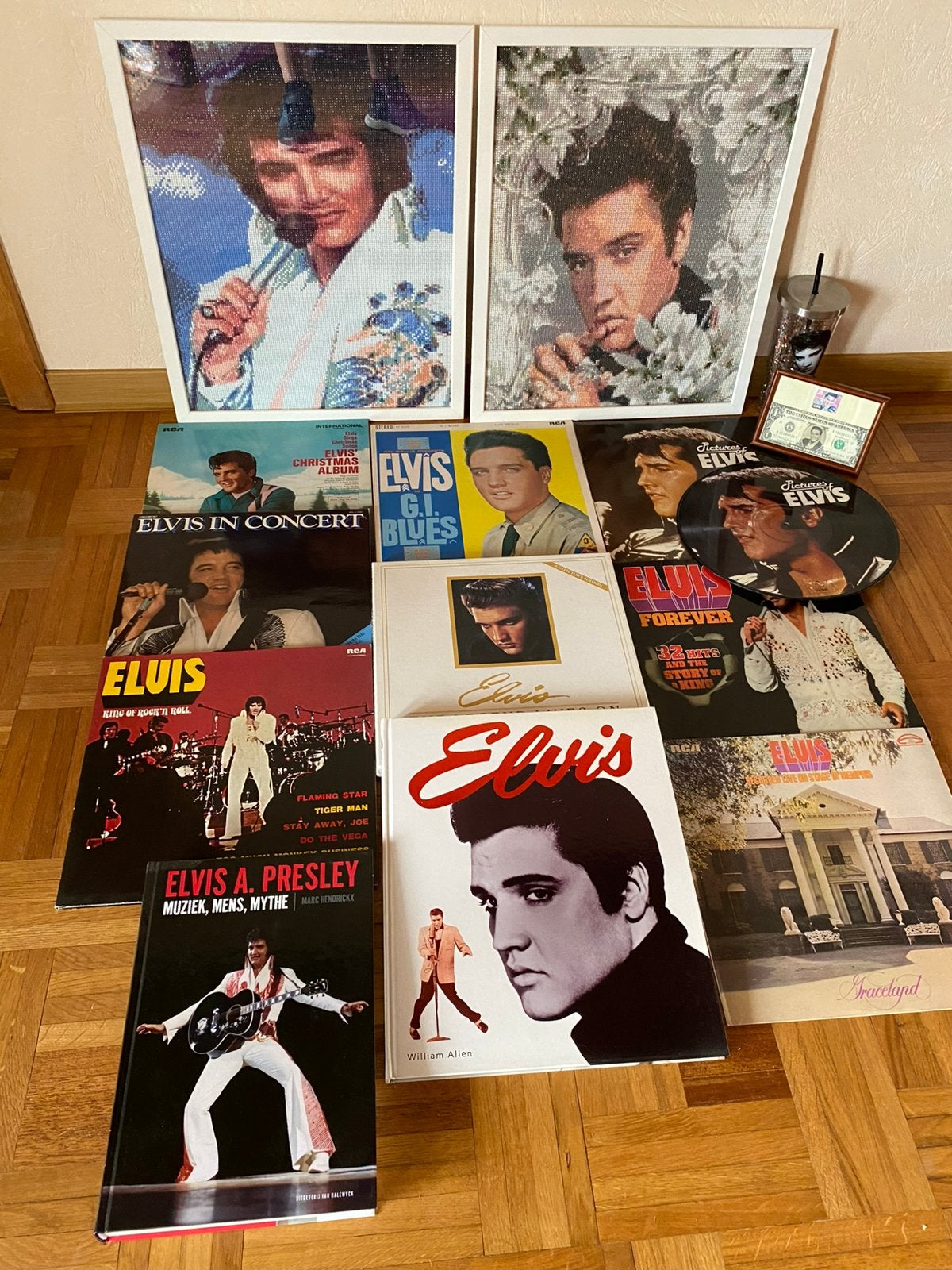 LP, livres, décoration Elvis Presley, Enlèvement, Comme neuf, LP