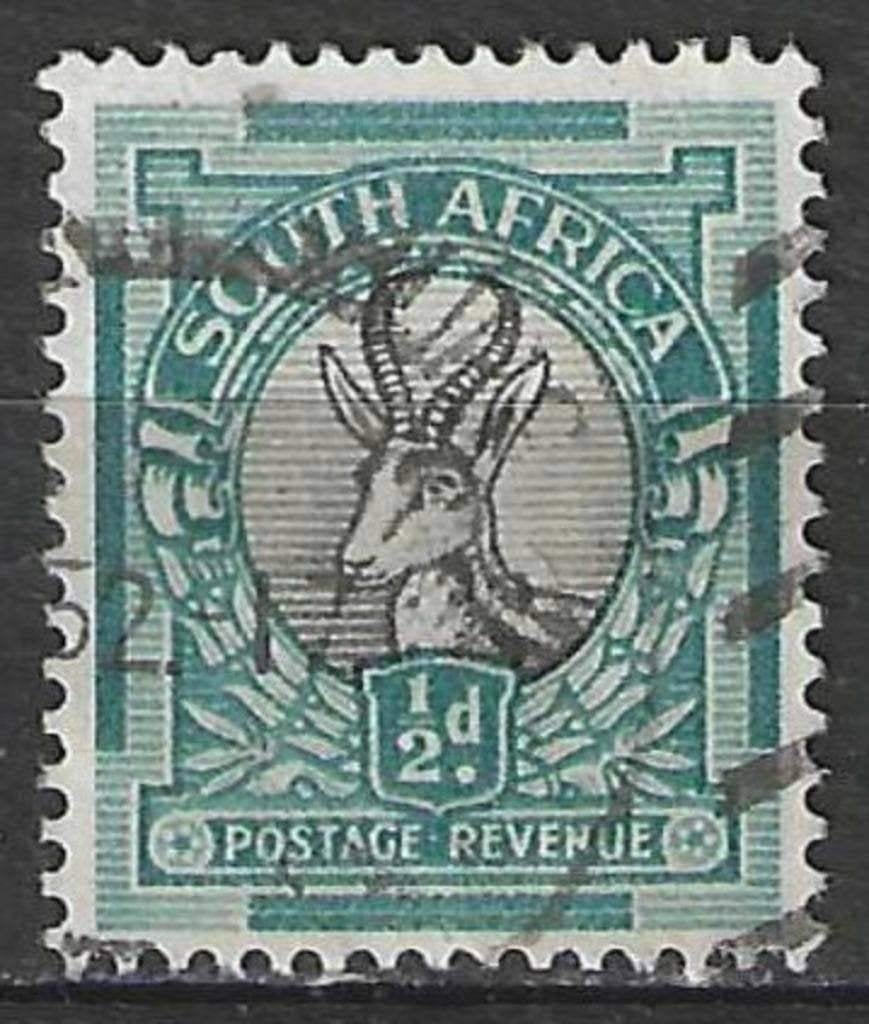 Afrique du Sud 1926 - Yvert 16 - Antelope - 1/2 p. (ST), Timbres & Monnaies, Envoi, Afrique du Sud, Affranchi