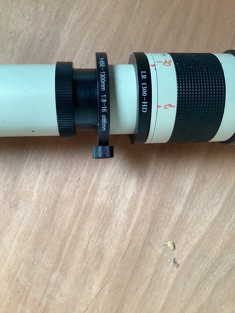 Opteka 650 - 1300 manual focus, Ophalen of Verzenden, Gebruikt, Telelens, Zoom