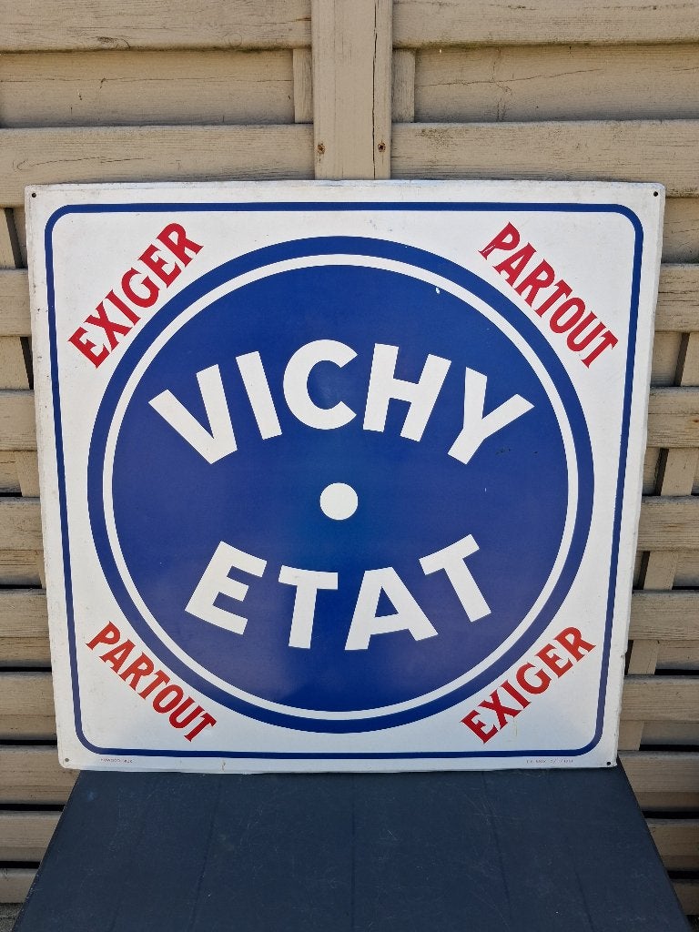 très grande assiette VICHY ETAT année 1961, Collections, Enlèvement, Comme neuf, Panneau publicitaire