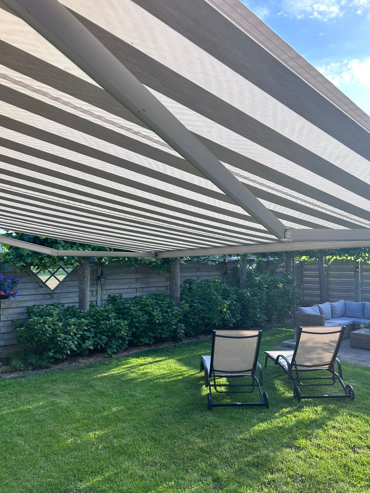 Zonneluifel Brustor, Tuin en Terras, Zonneschermen, Ophalen, Zo goed als nieuw
