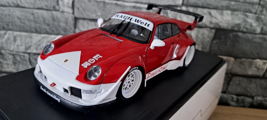 Porsche 911 (993) RWB Porco Rosso 1/18ème, Solido, Auto, Solido, Nieuw