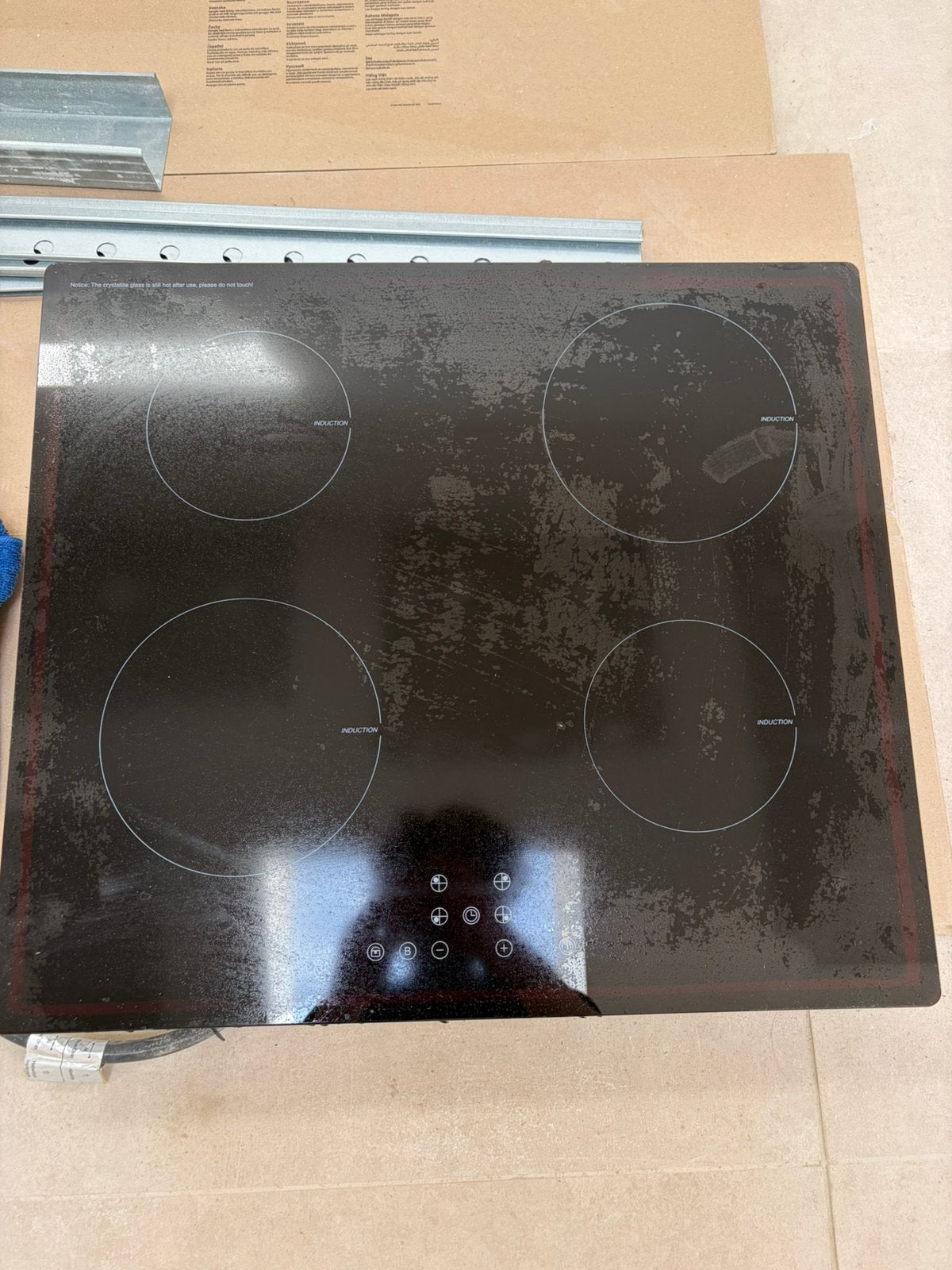 Inductie vuur 59cm x 52 cm, Electroménager, Enlèvement, Comme neuf, Induction