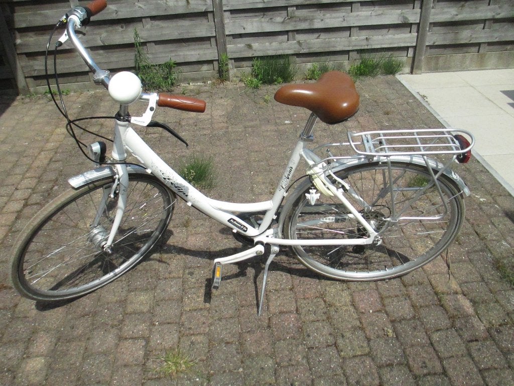 damesfiets maat 28 inch, Gebruikt, Velgrem, Versnellingen, 50 tot 53 cm
