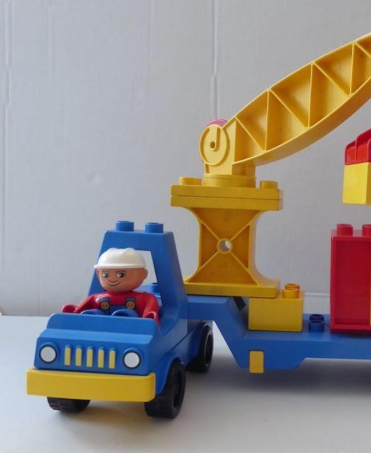Vintage Duplo set 2638 - container vrachtwagen, Kinderen en Baby's, Gebruikt, Overige thema's, Ophalen of Verzenden, Compleet