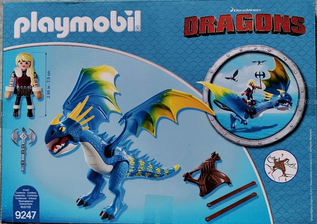 Playmobil Dragons Astrid en Stormvlieg – 9247, Enlèvement, Comme neuf, Ensemble complet