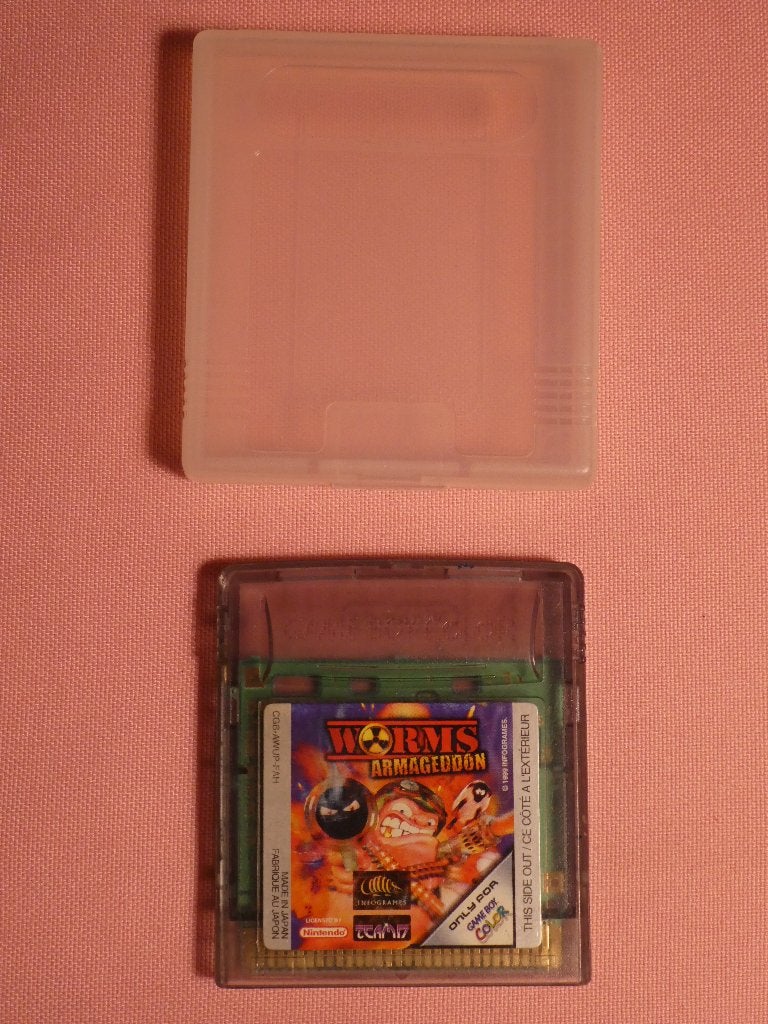 Game Boy Color - Worms Armageddon, Ophalen of Verzenden, Gebruikt