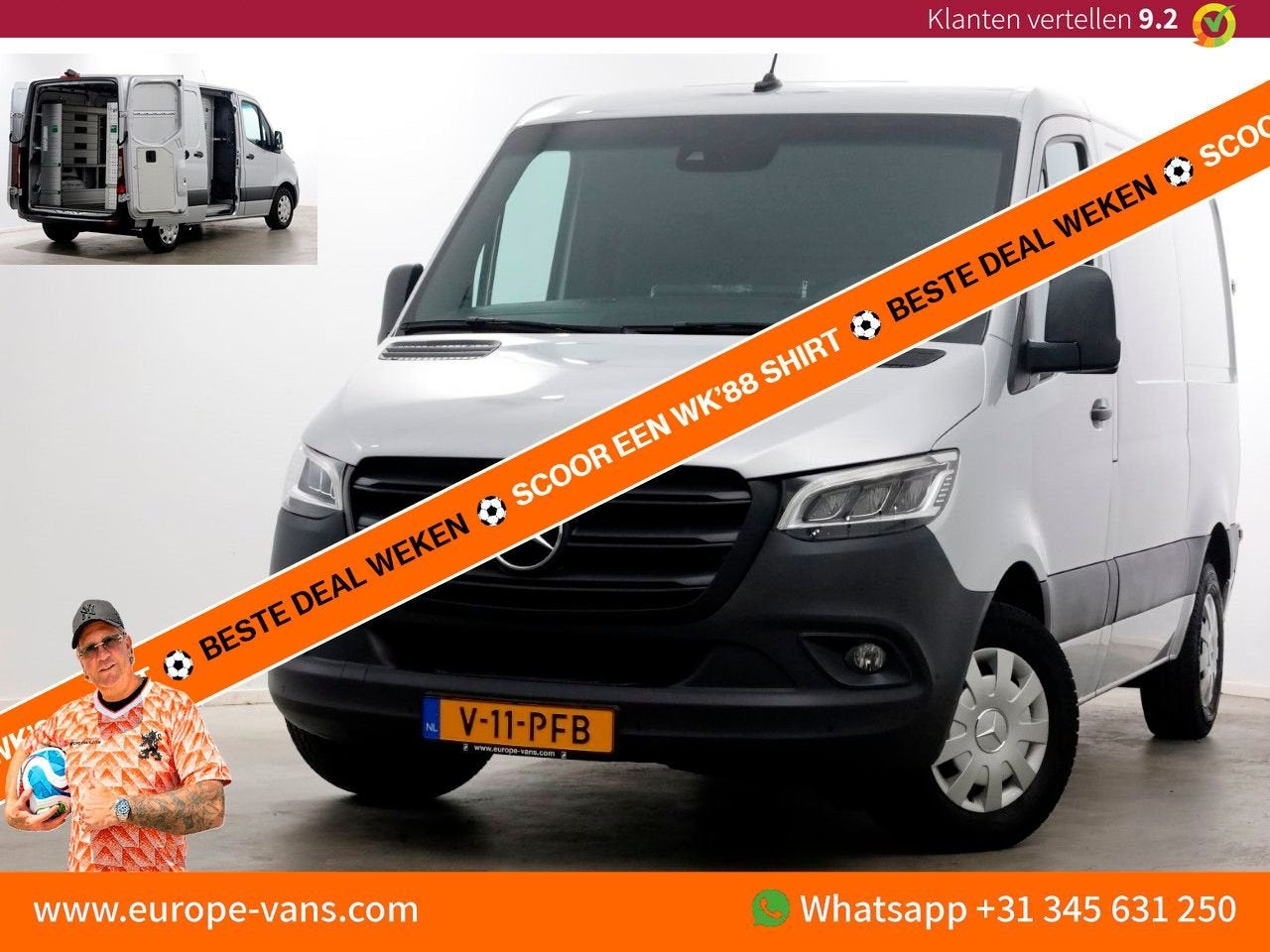 Mercedes-Benz Sprinter 314 CDI 143pk 9G Automaat L1H1 LED/AC, Automaat, Mercedes-Benz, Bedrijf, Diesel