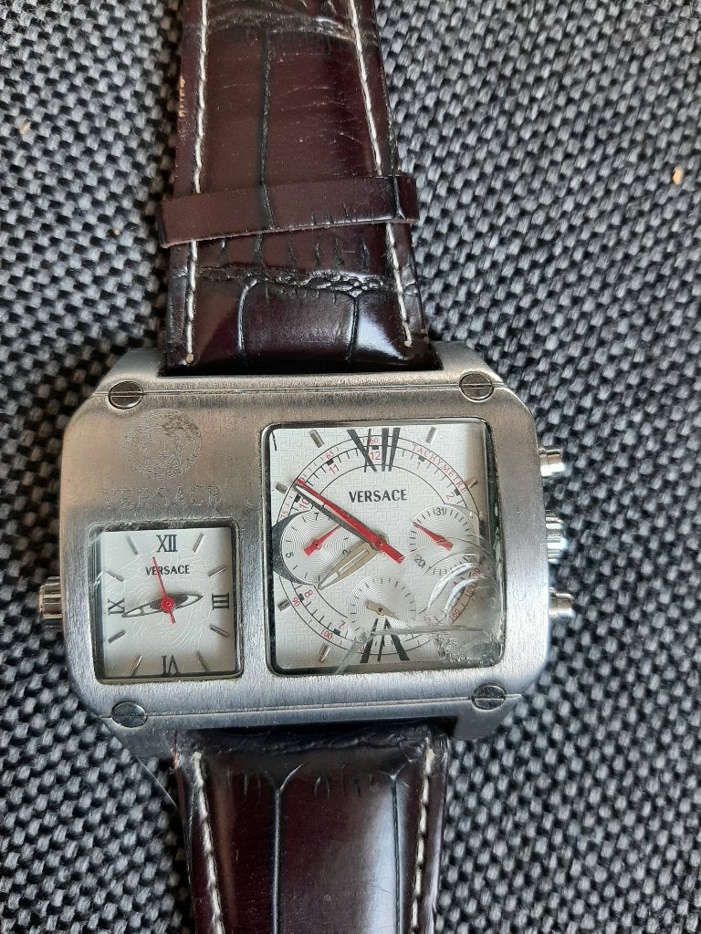 Montre versace, Montre-bracelet, Autres marques, Enlèvement ou Envoi, Cuir