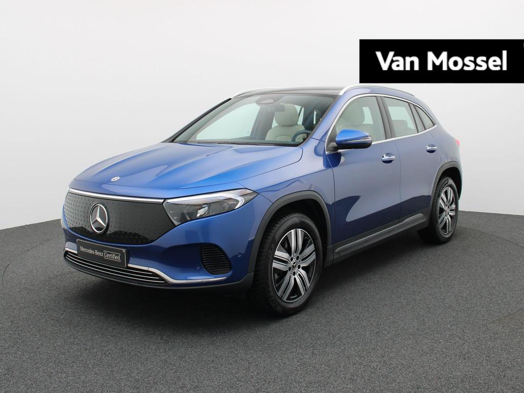 Mercedes-Benz EQA 250+ Luxury Line + LEDER + PANORAMISCH DAK, Stof, Gebruikt, 547 km, Blauw