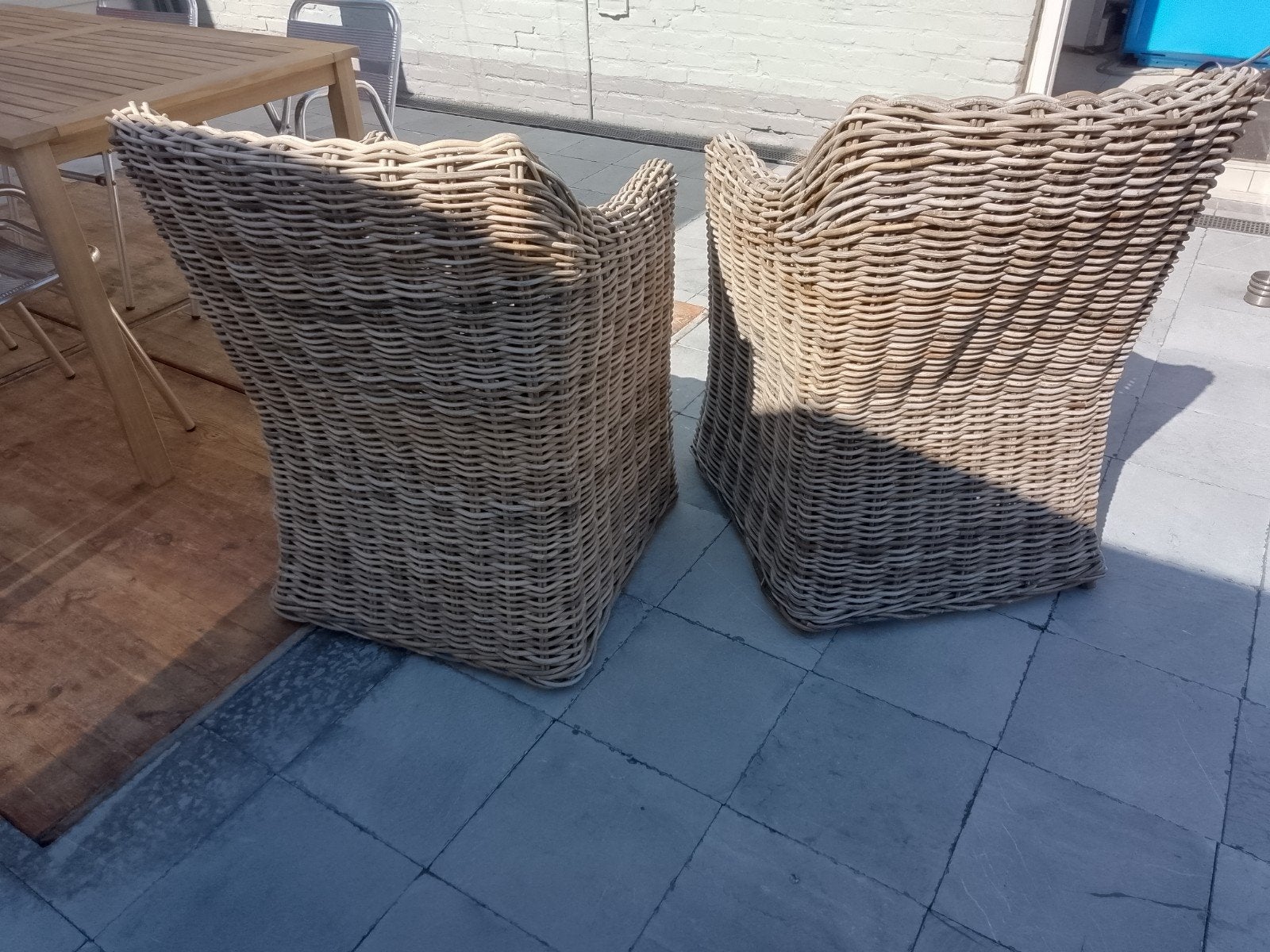 2 chaises rotin en très bon état, Enlèvement