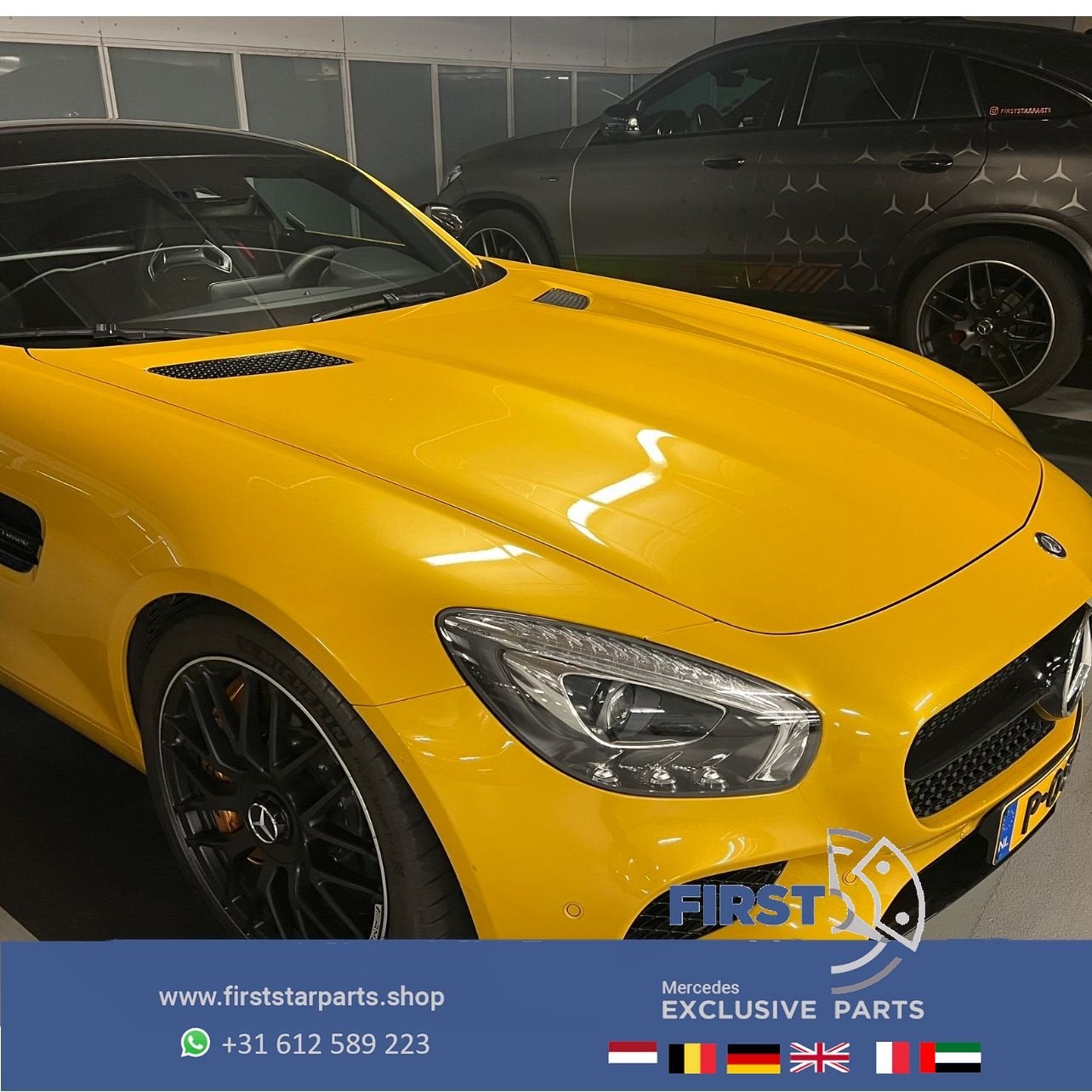 W190 C190 R190 AMG GT MOTORKAP origineel Mercedes GT GTC GTS, Autos : Pièces & Accessoires, Utilisé, -, Capot moteur, Avant
