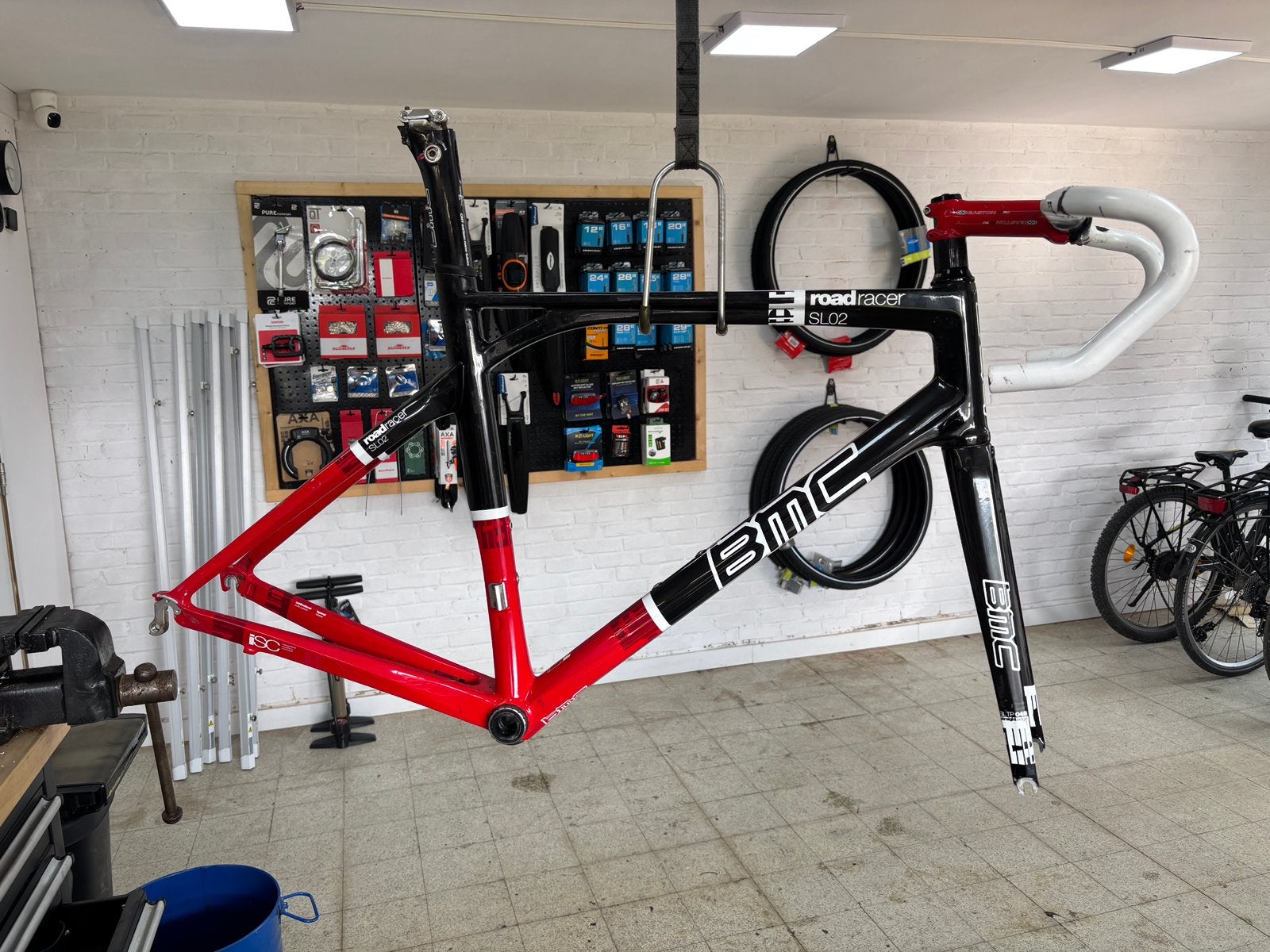 BMC RoadRacer SL02 - full carbon fietskader, Ophalen, Stuur, Zo goed als nieuw, Racefiets
