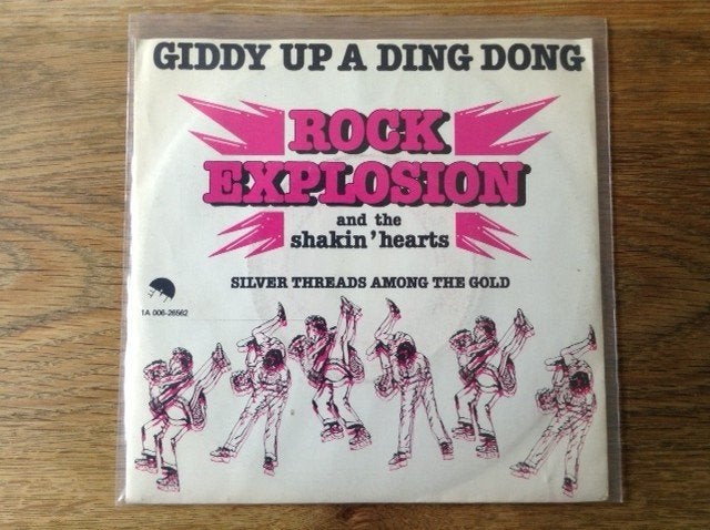 single rock explosion and the shakin' hearts, Enlèvement ou Envoi, 7 inch, Housse de protection extérieure, Rock et Metal