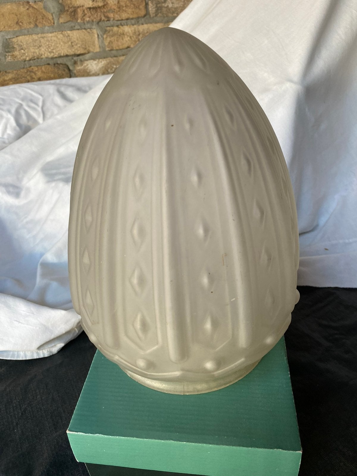 Lampen glas / glazen kap / armatuur glas ., Ophalen, Gebruikt, Glas
