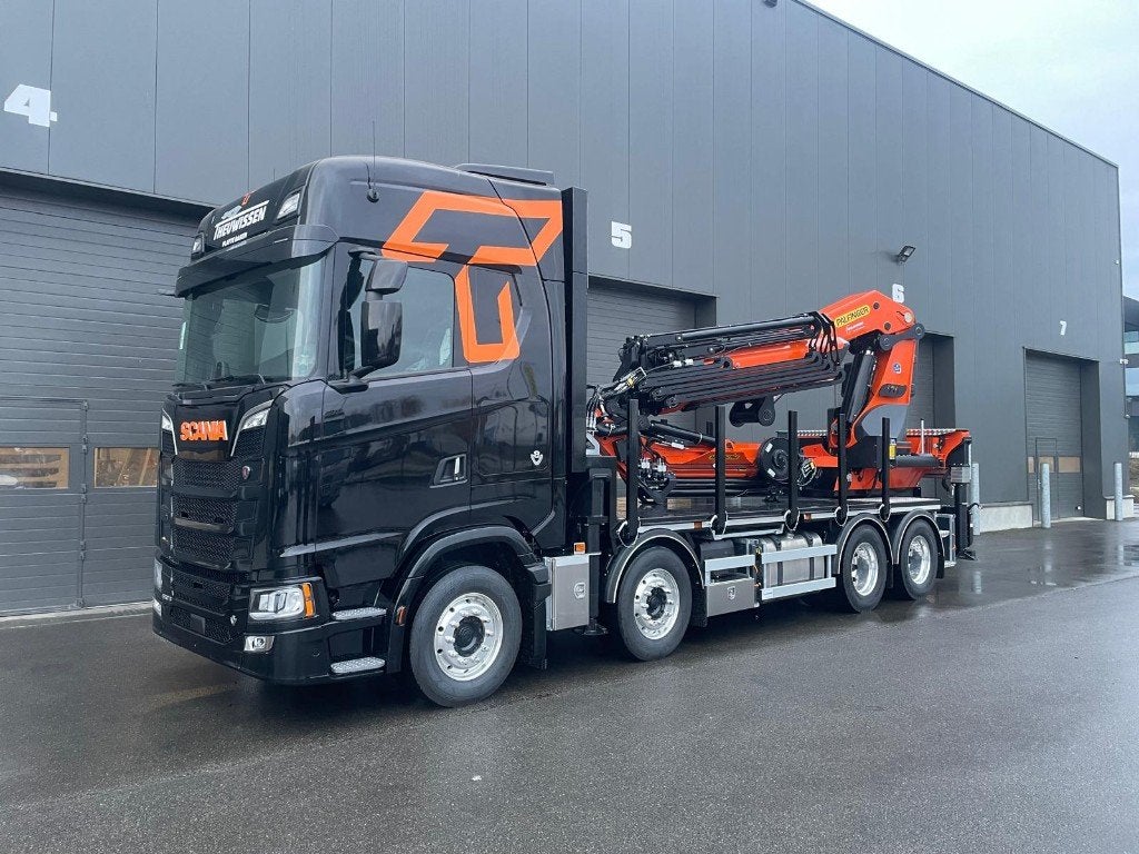 Scania 530 s v8 palfinger 78000, Cuir, Achat, Euro 6, 2 places