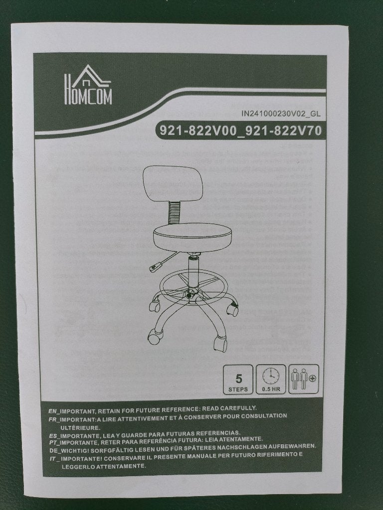 tabouret ergonomique pivotant à roulettes., Neuf, Tabouret de bureau, Enlèvement, Ergonomique
