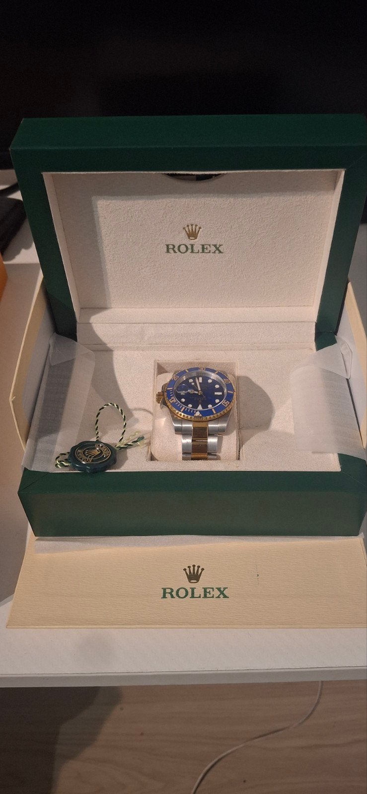 Rolex  Submarine( blauw,goud,zilver), Bijoux, Sacs & Beauté, Rolex, Or, Enlèvement, Or