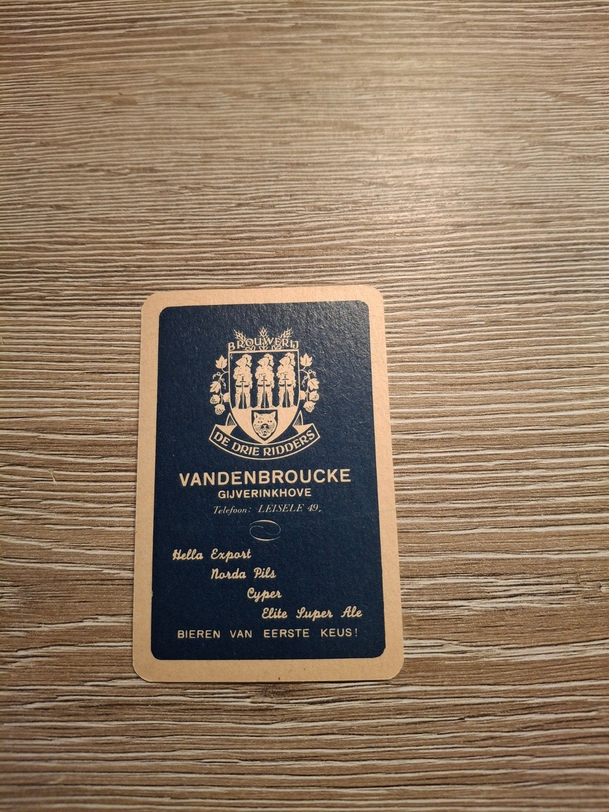 oude speelkaart vandenbroucke gyverinckhove, Verzamelen, Ophalen of Verzenden