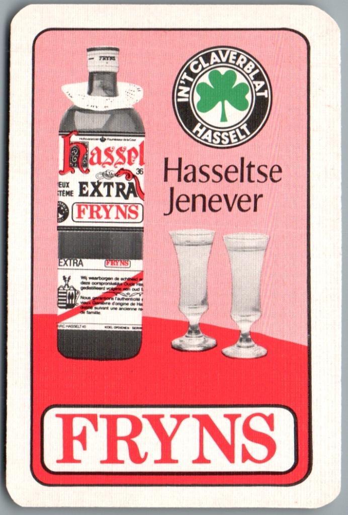 speelkaart - LK14901 - Fryns Hasselt, Collections, Envoi, Comme neuf, Carte(s) à jouer