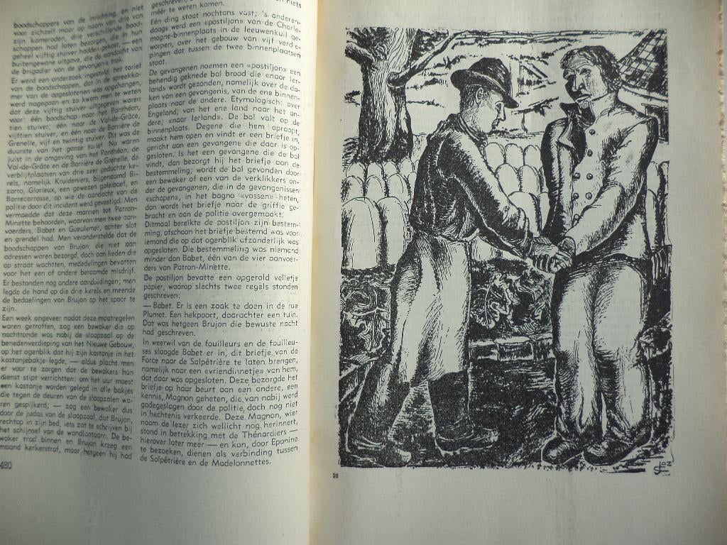 1949 Jozef Cantré 28 illustraties Les misérables Victor Hugo, Enlèvement ou Envoi