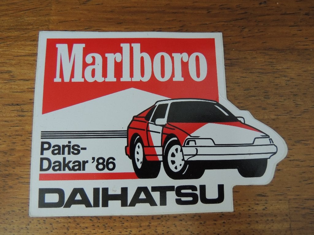 Daihatsu Paris-Dakar 1986 marlboro team sticker, Collections, Enlèvement ou Envoi, Comme neuf
