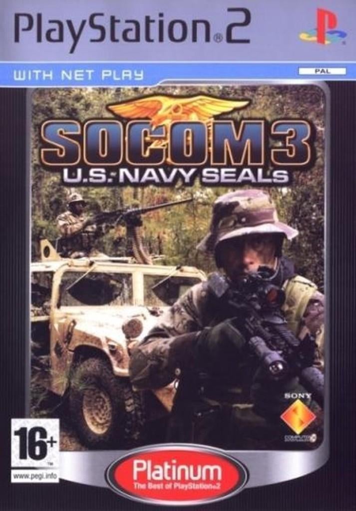 Socom 3 U.S. Navy Seals Platinum, Gebruikt, Shooter, 1 speler, Ophalen of Verzenden