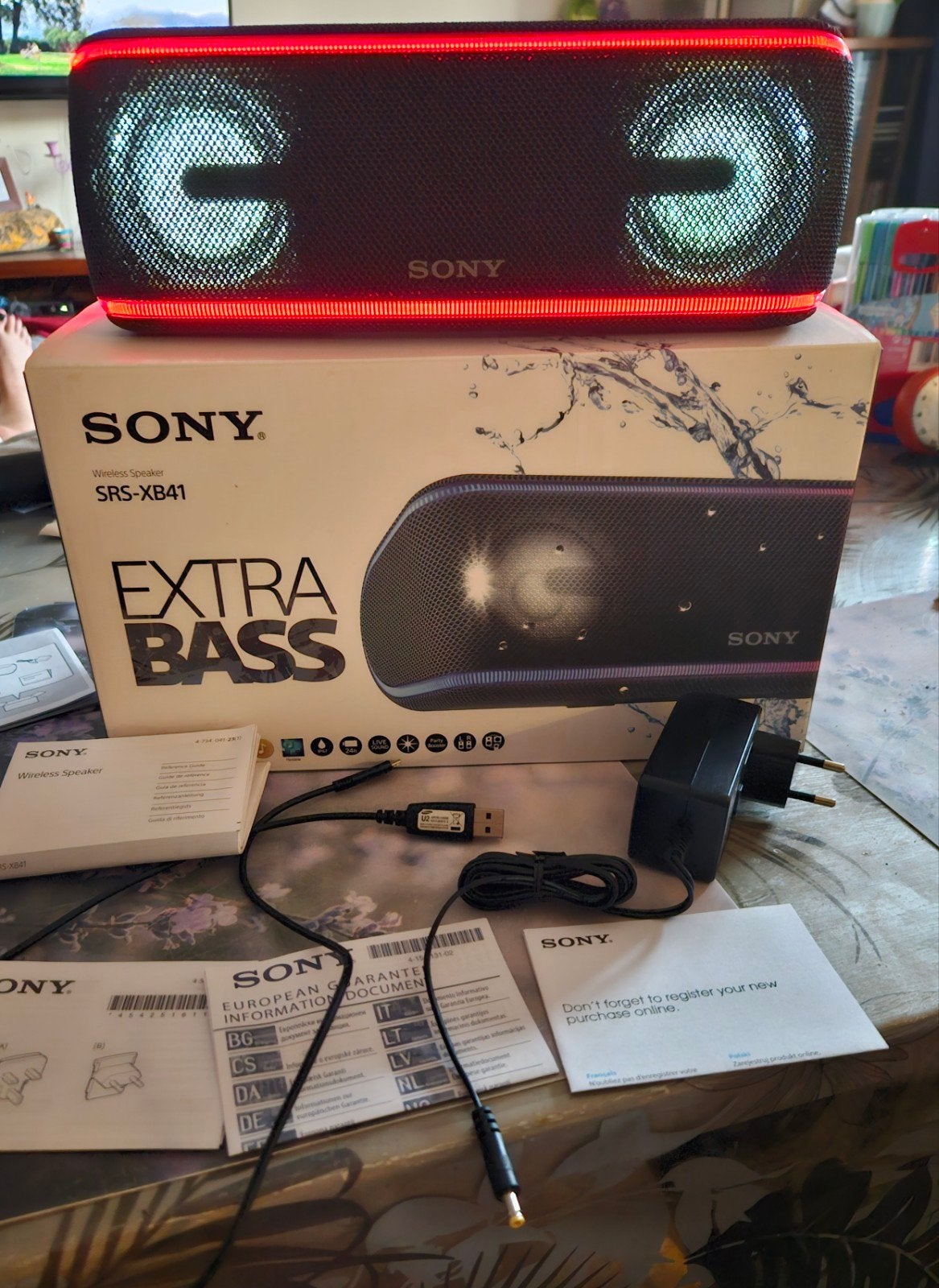 Sony SRS-XB41B, TV, Hi-fi & Vidéo, Bluetooth, Enlèvement ou Envoi, Sony