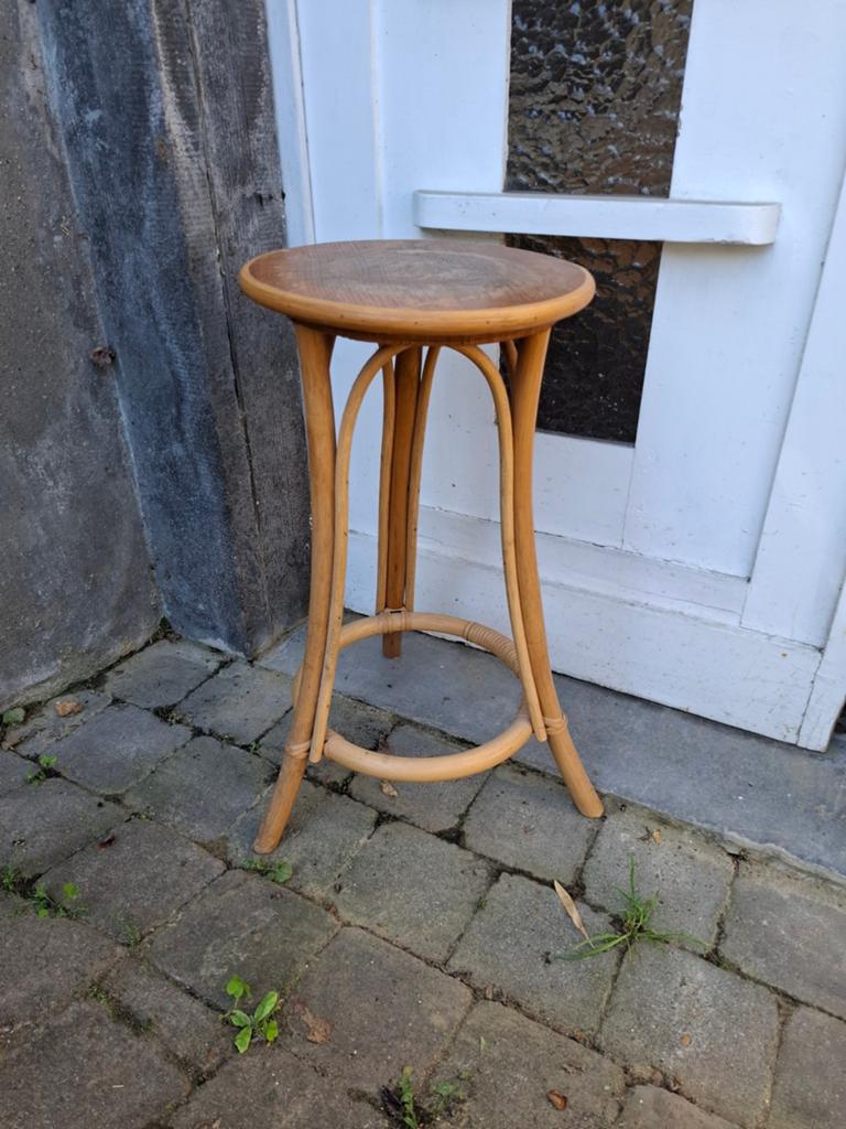 Vintage rotan plantenstandaard, Ophalen