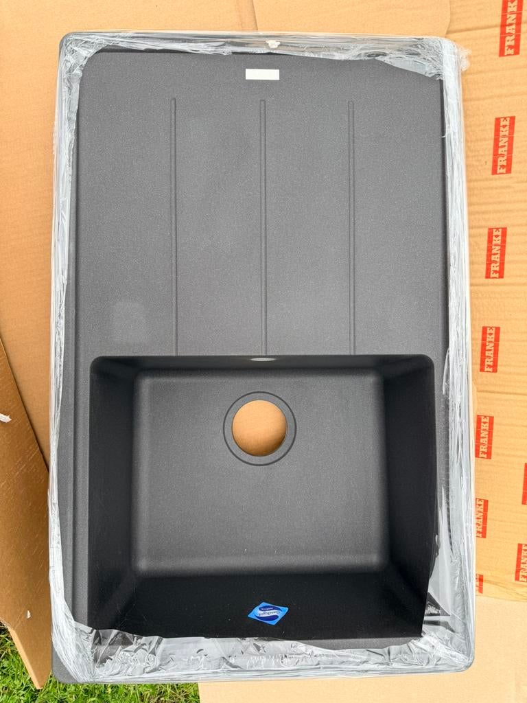 Nieuwe spoeltafel Franke Fraganite, Huis en Inrichting, Keuken | Keukenelementen, Ophalen, 200 cm of meer, Zwart, Nieuw