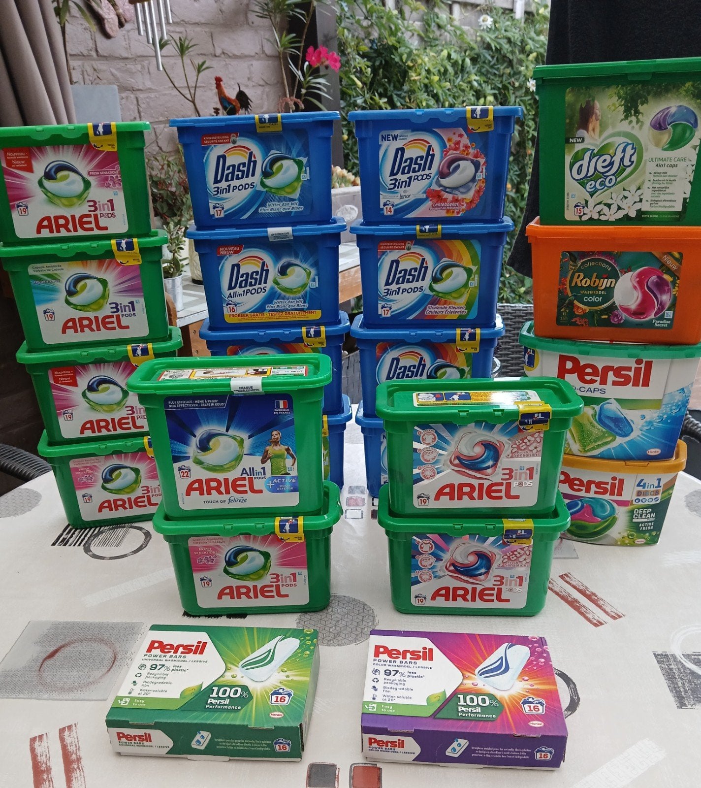 Pakket van 22 dozen waspods en Power bars, Maison & Meubles, Produits de nettoyage, Enlèvement